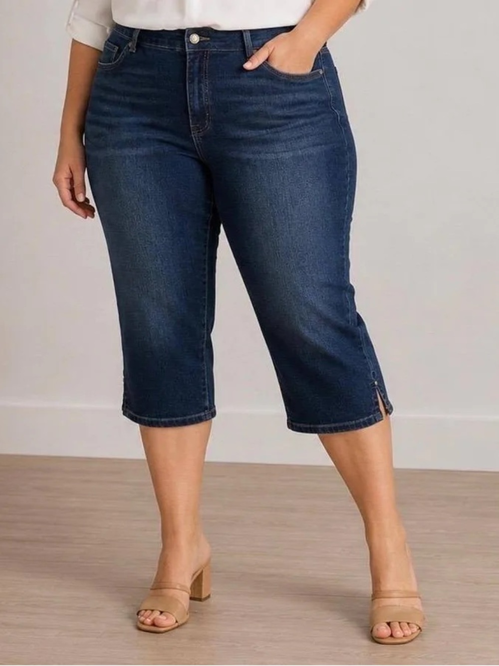 Gloria Vanderbilt Amanda Capri Jeans Plus Size 24W